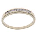 9ct Yellow Gold 0.25ct Brilliant Cut Diamond Eternity Ring