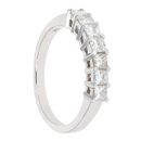 18ct White Gold 0.85ct Diamond Seven Stone Ring by Anya Belle