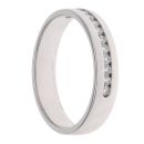 18ct White Gold 0.15ct Brilliant Cut Diamond Half Eternity Ring
