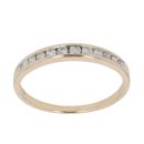 9ct Yellow Gold 0.25ct Brilliant Cut Diamond Eternity Ring