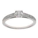 9ct White Gold 0.25ct Brilliant Cut Diamond Solitaire Ring