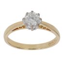 18ct Yellow Gold 0.50ct Brilliant Cut Diamond Solitaire Ring
