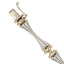 9ct Yellow and White Gold Fancy Bracelet 7"