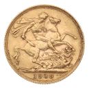 1909 Edward VII Large Head UK Full Sovereign Coin