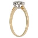 18ct Yellow Gold 0.50ct Brilliant Cut Diamond Cluster Ring