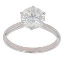 18ct White Gold 1.90ct Brilliant Cut Diamond Solitaire Ring
