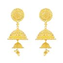 22ct Yellow Gold Earrings in Filligree with Droppers