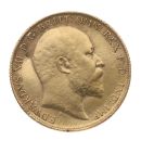 1907 Edward VII Large Head UK Half Sovereign Coin