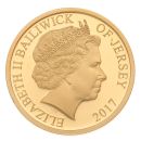 2017 Elizabeth II Fifth Portrait Bailiwick Of Jersey One Pound Coin