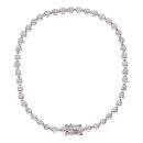 18ct White Gold 0.70ct Brilliant Cut Diamond Tennis Bracelet 7.5"
