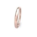 18ct Rose Gold Slight Court Wedding Band 2.5mm