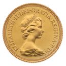 1974 Elizabeth II Decimal Portrait UK Full Sovereign Coin