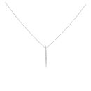 18ct White Gold 0.20ct Diamond Drop Pendant And Chain 18"