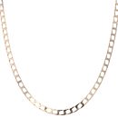 9ct Yellow Gold Square Curb Chain 18"
