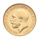 1911 George V Large Head UK Half Sovereign Coin
