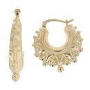 Gold Plated Silver Creole Earrings