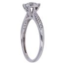 9ct White Gold 0.25ct Brilliant Cut Diamond Cluster Ring