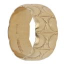 18ct Yellow Gold Patterned Wedding Band 9mm