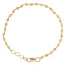 22ct Yellow Gold Diamond Cut Bead Bracelet 6.5"