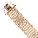 9ct Yellow Gold Fancy Bar Link Bracelet 7.5"