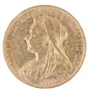 1900 Victoria Old Head Australia Full Sovereign Coin