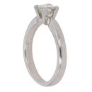 Platinum 0.50ct Princess Cut Diamond Solitaire Ring