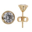 18ct Yellow Gold 1.01ct Brilliant Cut Lab Grown Diamond Stud Earrings