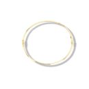 9ct Yellow Gold Polished And Frosted Hinged Bangle