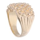9ct Yellow Gold 6 Row Keeper Ring