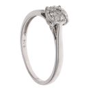 9ct White Gold 0.16ct Brilliant Cut Diamond Cluster Ring