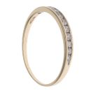 9ct Yellow Gold 0.25ct Brilliant Cut Diamond Half Eternity Ring