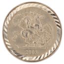 9ct Yellow Gold St George Coin Ring