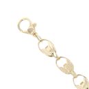 9ct Yellow Gold  Plain and Patterned Tulip 7.5"