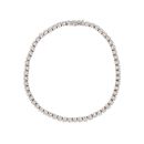18ct White Gold 4.85ct Diamond Tennis Bracelet 7"