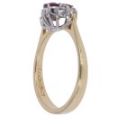 18ct Yellow Gold 0.15ct Diamond And Ruby Ring