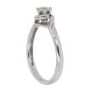 9ct White Gold 0.17ct Brilliant Cut Diamond Solitaire Ring