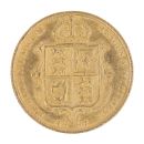 1887 Victoria Jubilee Head Shield UK Half Sovereign Coin