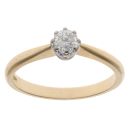 18ct Yellow Gold 0.30ct Brilliant Cut Diamond Solitaire Ring