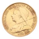 1899 Victoria Old Head UK Half Sovereign Coin
