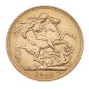 1918 George V Large Head India Full Sovereign Coin