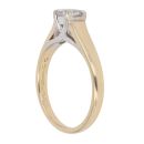 18ct Yellow Gold 0.55ct Princess Cut Diamond Solitaire Ring