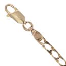 9ct Yellow Gold Square Curb Bracelet 7"
