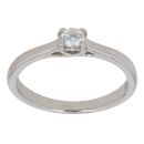 Platinum 0.16ct Brilliant Cut Diamond Solitaire Ring