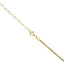 Silver Gold Plated Herringbone Chain 20"