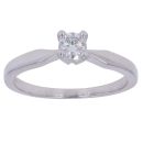 18ct White Gold 0.25ct Brilliant Cut Diamond Solitaire Ring