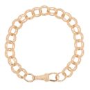 9ct Yellow Gold Heart Patterned Belcher Bracelet 6.5"