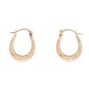 9ct Yellow Gold Creole Earrings