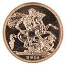 2014 Elizabeth II Fourth Portrait UK Full Sovereign Coin