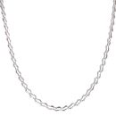 9ct White Gold Fancy Chain 18"
