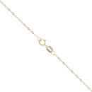 9ct Yellow Gold Garnet Rose Pendant and Chain 18"